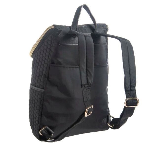 AIMEE KERSTENBERG BLACK QUILTED SARDINA BACKPACK - Picture 4 of 14